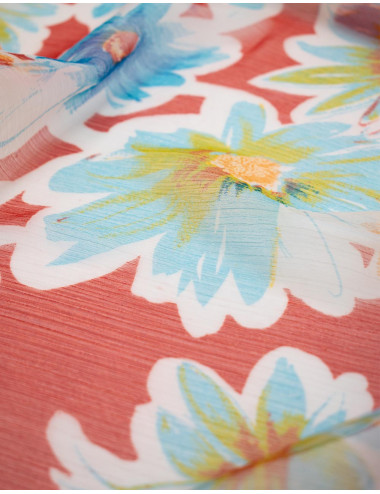 Chiffon Flowers Scarf