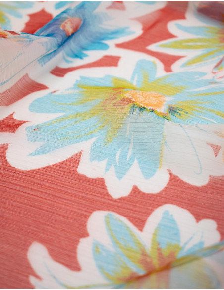 Chiffon Floral Scarf