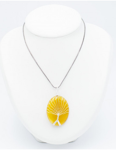 Pendant Stone with Tree
