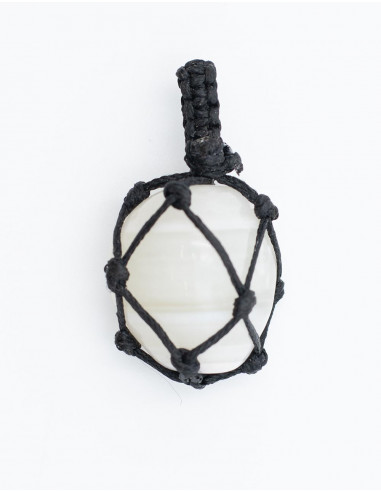 Macrame Stone Pendant