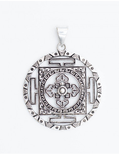 Openwork and carved pendant