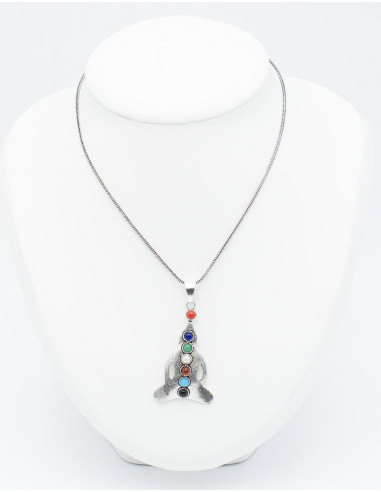 Buddha pendant with 7 chakras