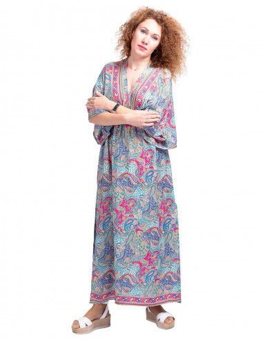 vestido-largo-seda-talla-grande-celeste