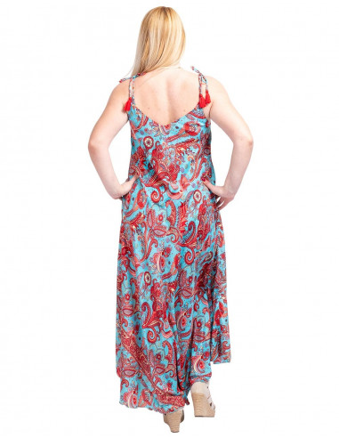 vestido-amplio-talla-grande-seda-azulyrojo