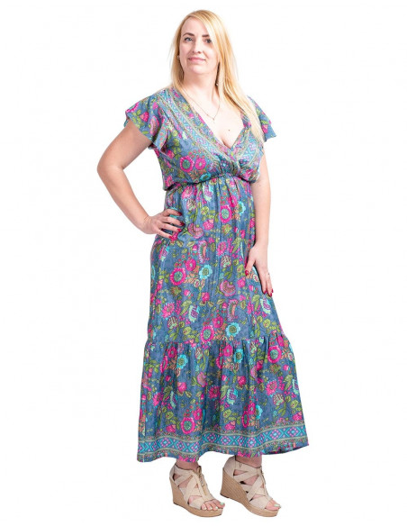 Silk Printed Dress