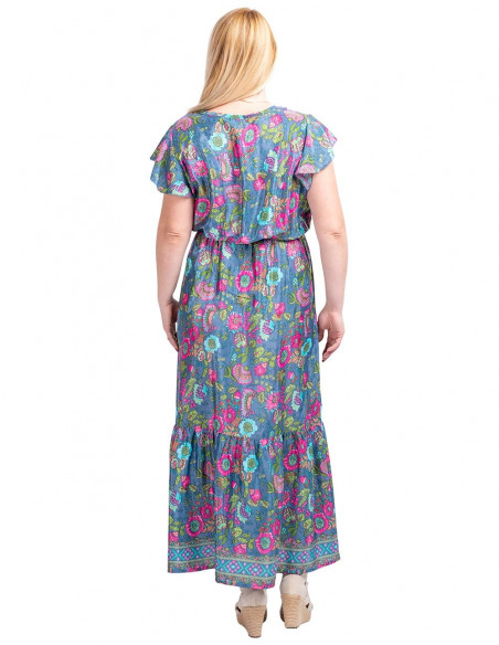 Silk Print Dress