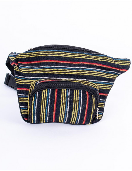 Large Striped Fanny Pack