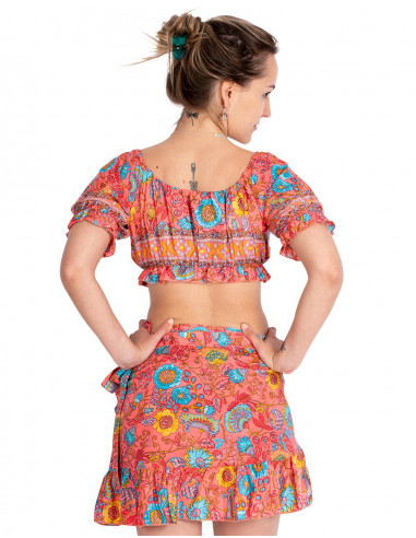 set-falda-top-mujer-verano-salmon