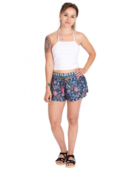 pantalon-corto-azul-playa-mujer