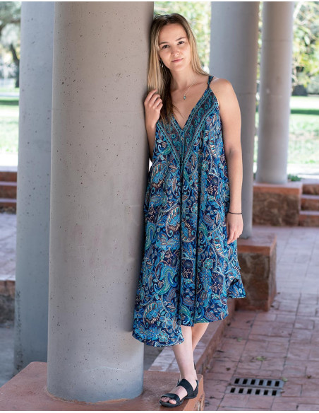 vestido-corto-seda-desigual-azul