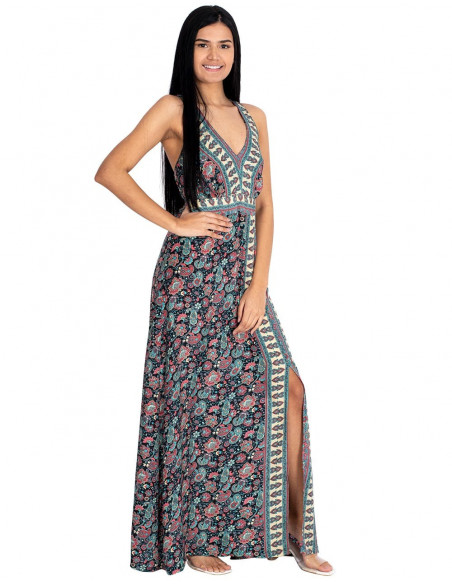 vestido-largo-fiesta-seda-estampado-negro