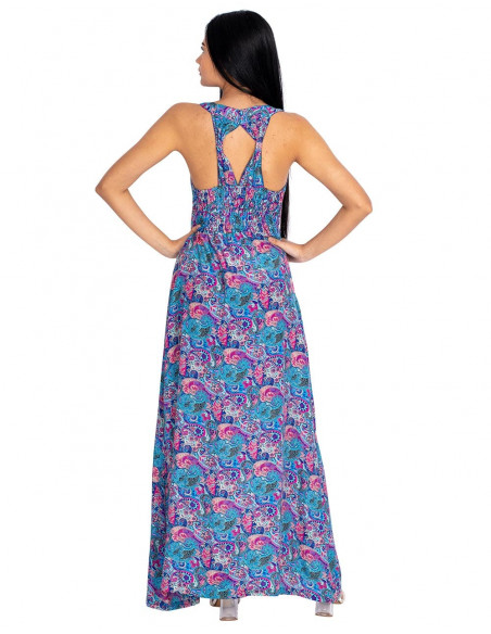 vestido-fiesta-tirantes-anchos-flores-celeste