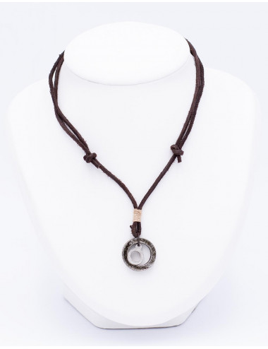 Faux leather collar