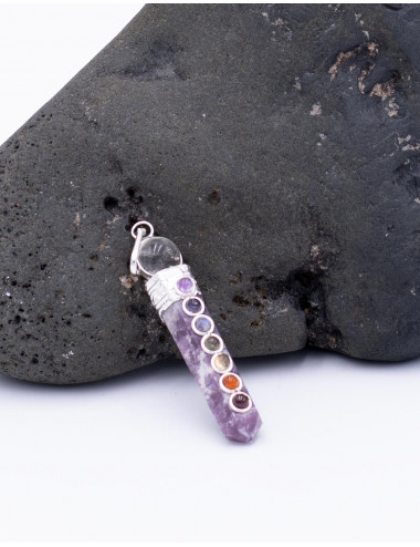 Octagonal pendant with ball