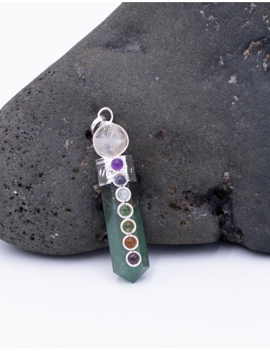 Octagonal pendant with ball