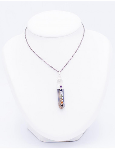 Octagonal pendant with ball