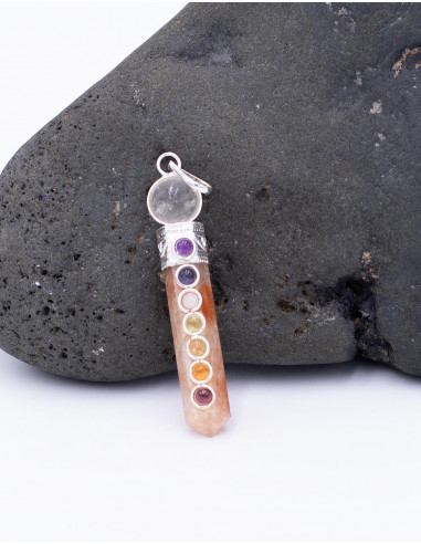 Octagonal pendant with ball