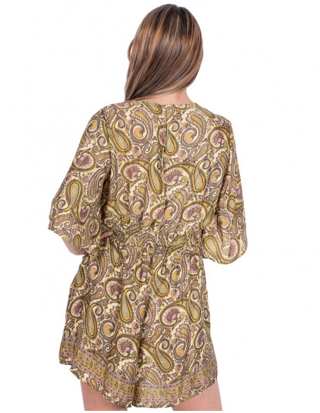 mono-corto-con-mangas-estampado-mostaza