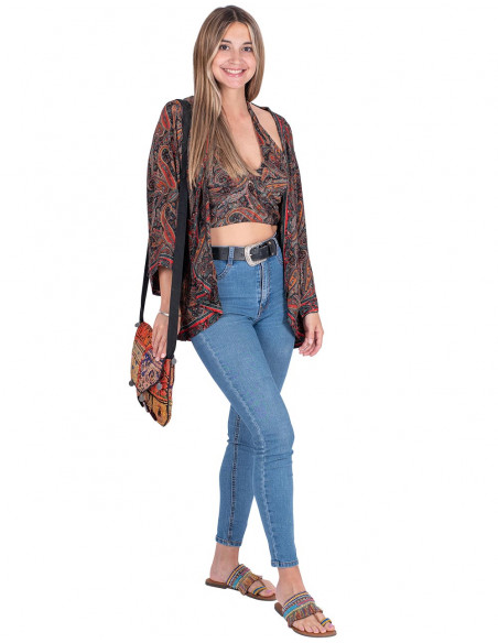 Top + Kimono set