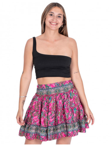 falda-corta-rosa-con-volantes-mujer