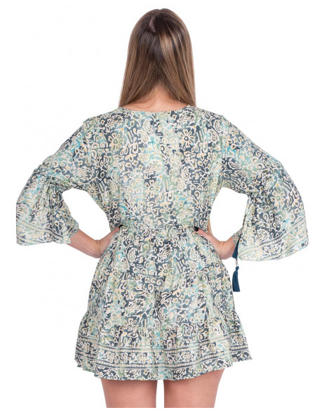 vestido-boho-con-volantes-y-mangas