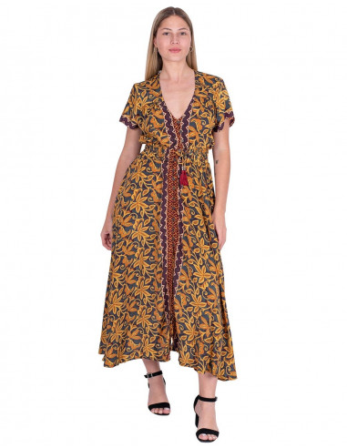 vestido-abotonado-estampado-amarillo