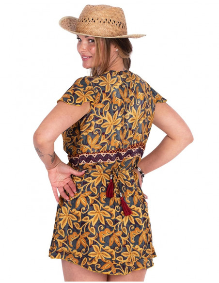 Extra Short Wrap Dress