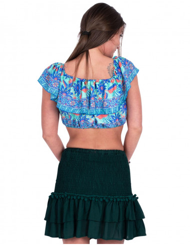Ruffled Crop Top