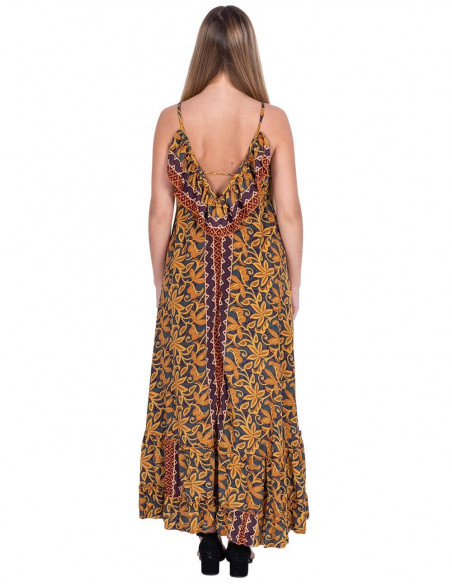 vestido-largo-escote-pico-amarillo