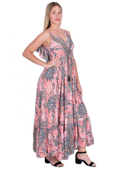 Ruffled Back Dress
