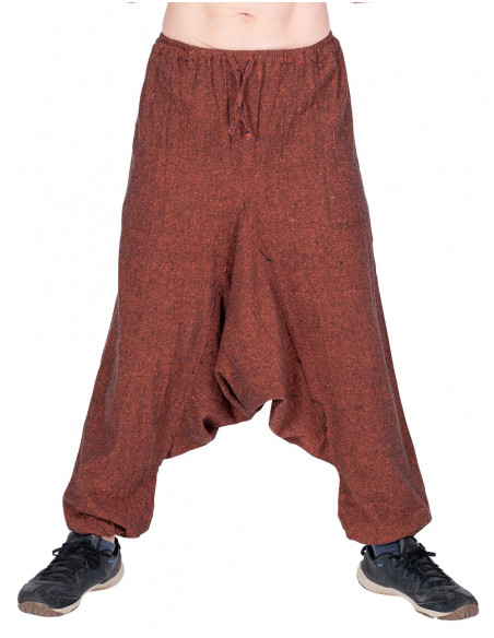 pantalon-afgano-marron-hombre-lino
