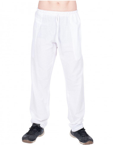 White Straight Leg Trousers