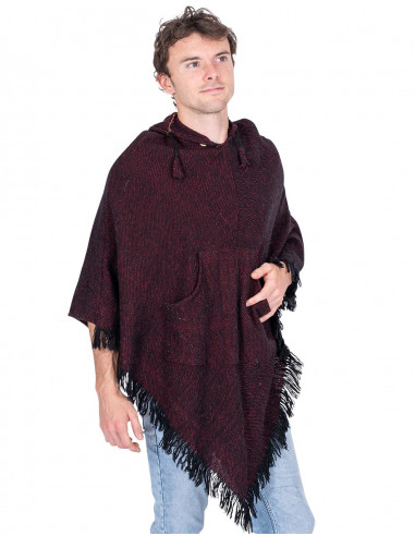 Bordeaux Unisex Poncho