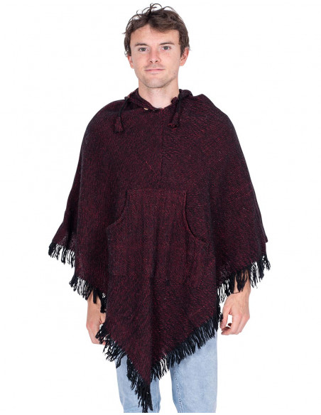 Bordeaux Unisex Poncho