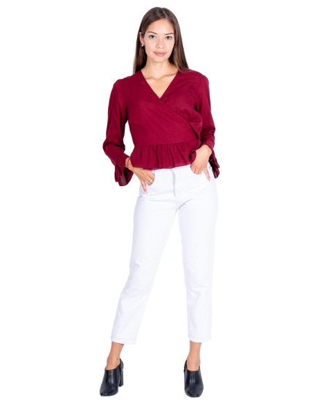 Burgundy Short Shirt