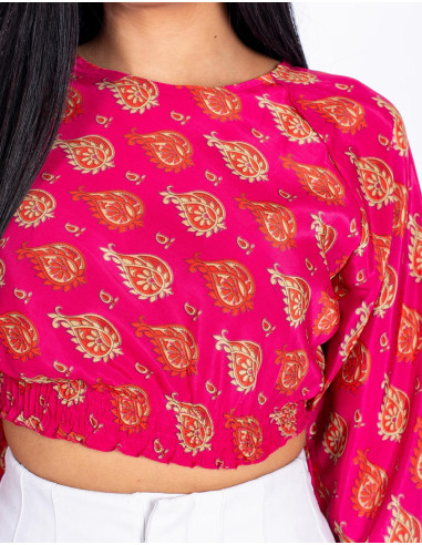 Top Cropped Pink