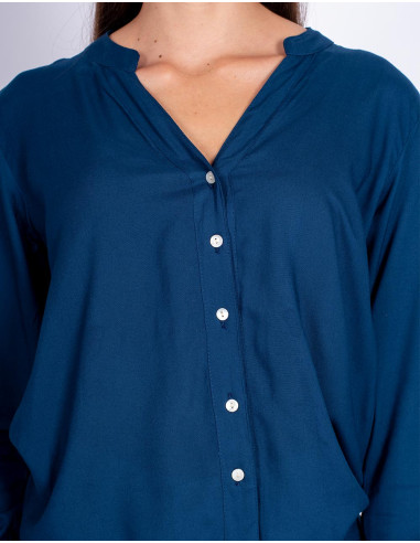 camisa-rayon-azul-mangas-largas