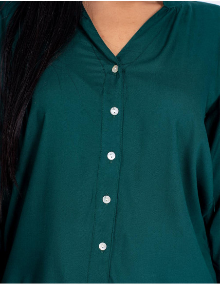 Green Button-Down Shirt