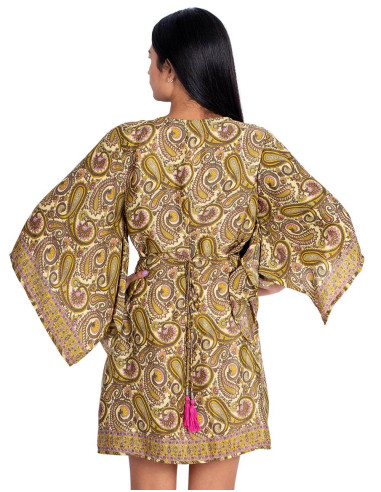 Silk Dress With Sleeves
