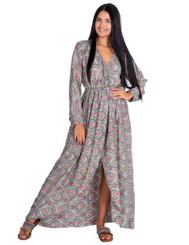 vestido-largo-mangas-largas-seda-estampada