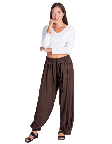 pantalon-bombacho-marron-mujer-yoga