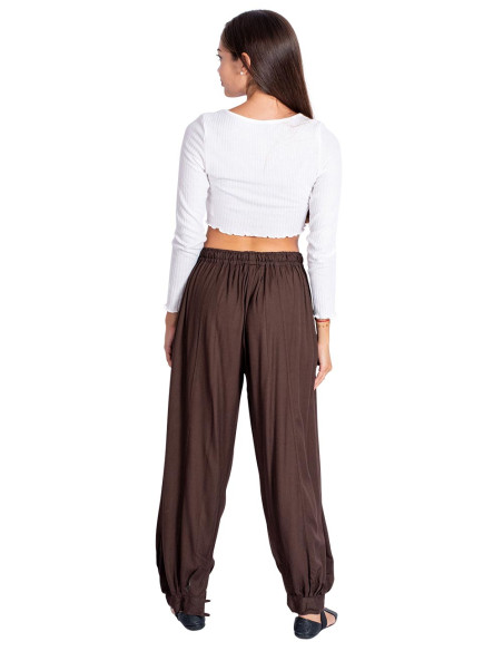 pantalon-marron-bombacho-unisex