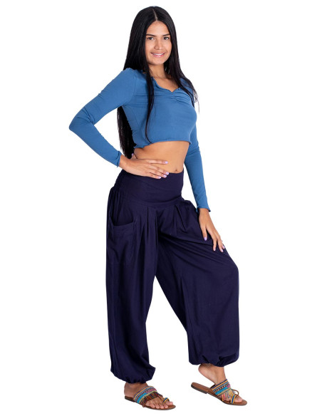 Blue Cotton Bloomers