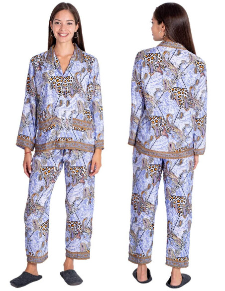 2 Piece Silk Pajamas