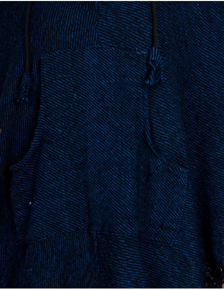 poncho-invierno-unisex-con-flecos-azul