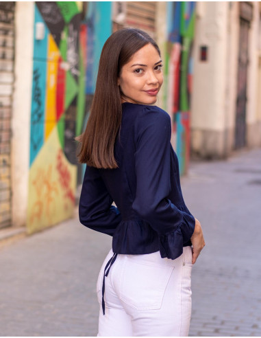 blusa-azul-manga-larga-cruzada-rayon