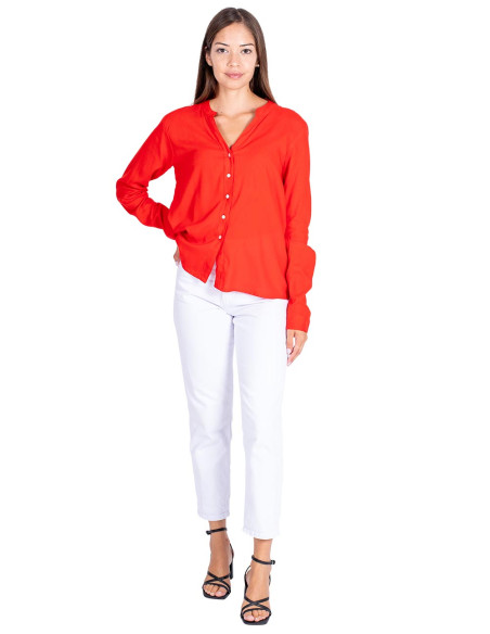Red Buttoned Shirt