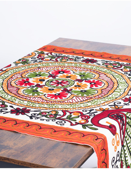 Rectangular Embroidered Tapestry Animals