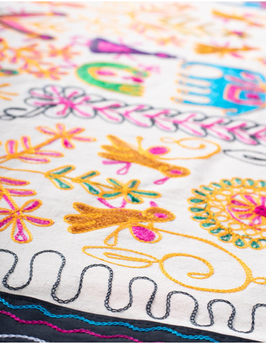 Tapestry with Rock Art Inscriptions