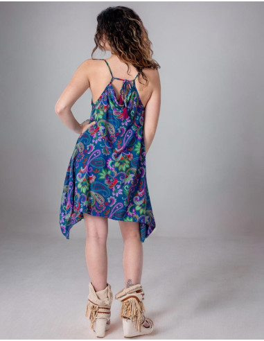 vestido-corto-fresco-seda-azul